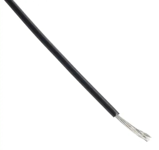 Montaažijuhe 0,81mm², must AWG18 600V -40°C...105°C EcoWire mPPE UL11028 305m