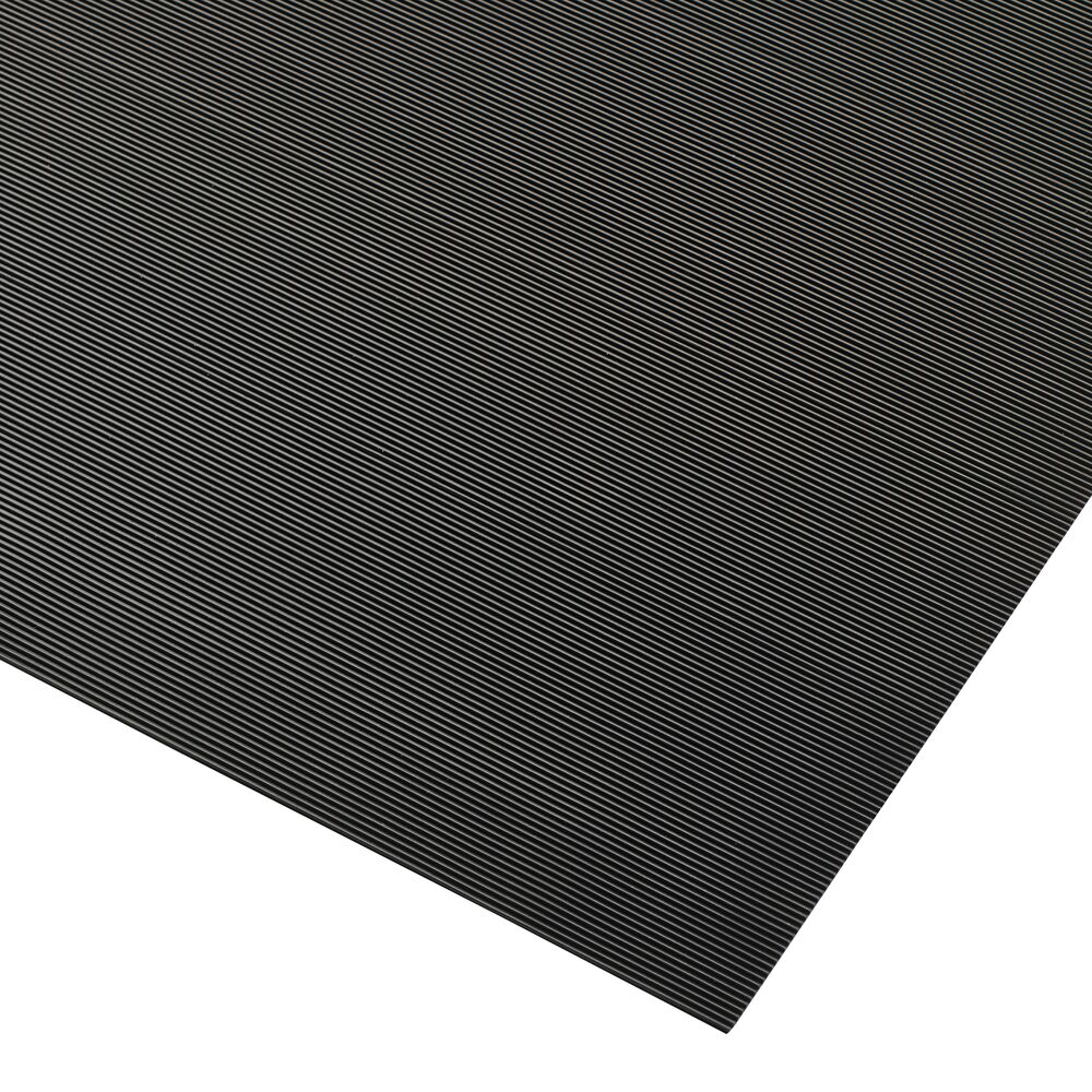 [754S0045BL] Rib ‘n’ Roll ESD 3 mm fine rib mat for work surface, Black, 120x150cm
