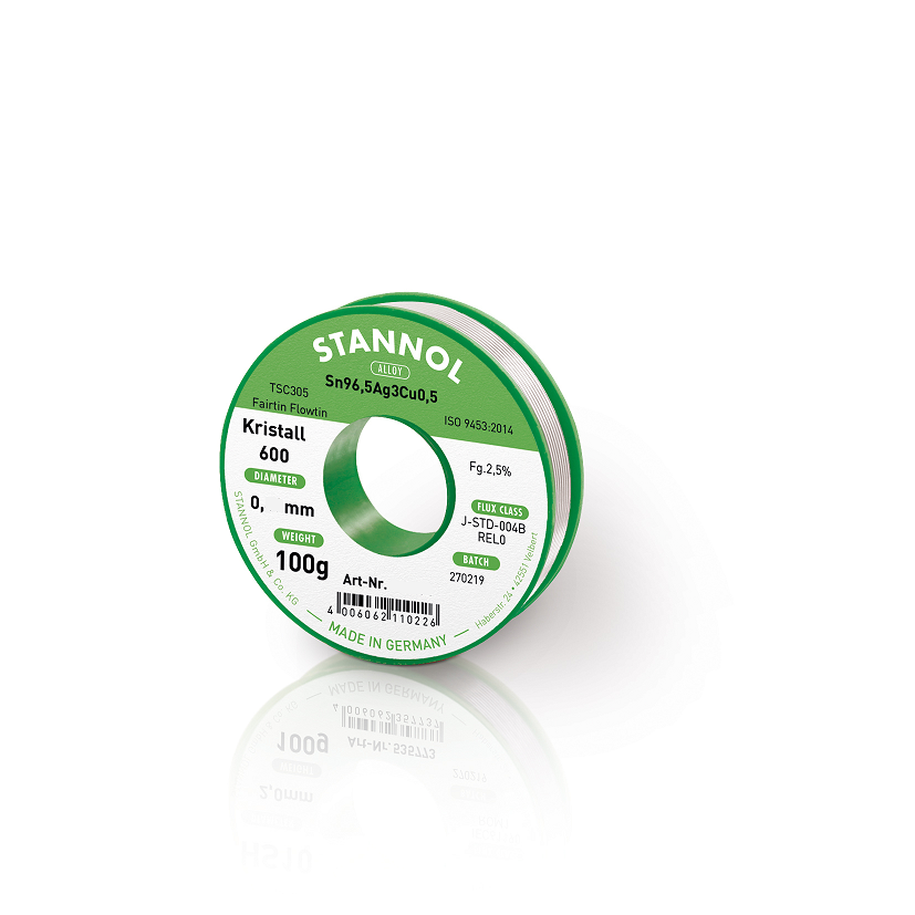 Pliivaba tina 0,23mm 100g Sn96,5Ag3Cu0,5  Kristall 600