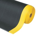 Cushion Stat kiviklibu mustriga ESD matt, must/kollane, 9.4mm paksune, 91x150cm