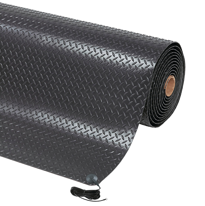 Diamond Stat ESD matt, must, 14mm paksune, 60x91cm