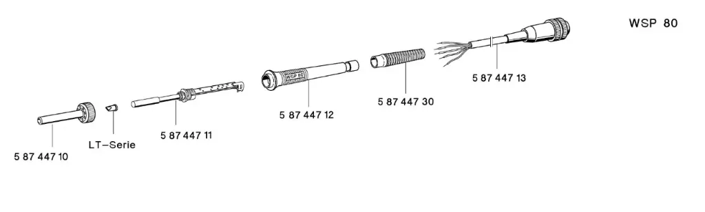 [T0058744712] Spare part. HANDLE COMPLETE WSP 80