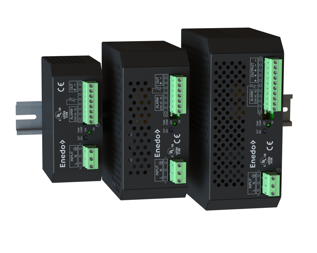 Battery charger 230 or 115VAC 13. 7V (9-15VDC), 20/18A 274W DIN, OR-ing, alarm, OVP, passive PCF