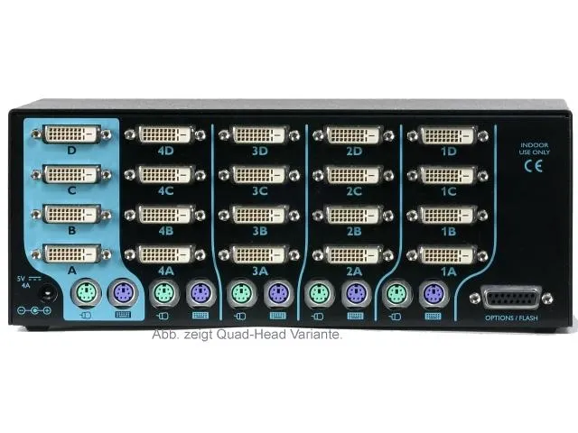 KVM switch: 4 porti, 2 x DVI, PS/2