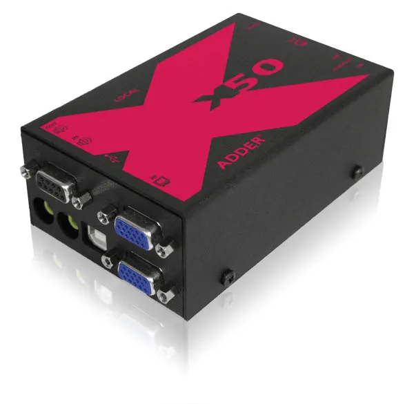KVMi pikendaja (2 x VGA, USB) kuni 50m läbi CATx