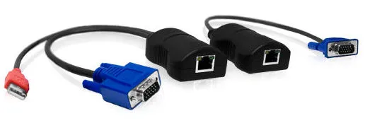 [ALPV150P] VGA pikendaja läbi CATx kuni 150m, Full HD tugi, USB toide, saatja+vastuvõtja