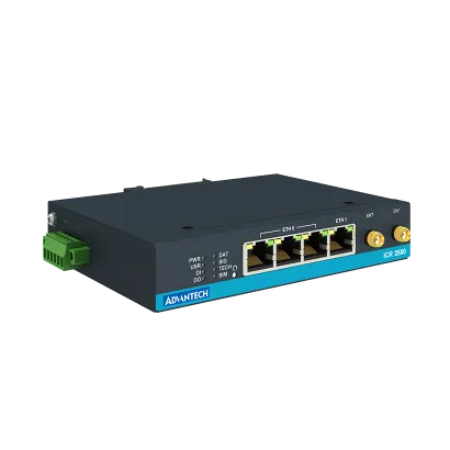 Tööstuslik LTE Ruuter: CAT4 4xLAN, 1x DI, 1x DO, -40°C kuni+75°C, IP30, ilma lisadeta