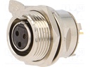 mini XLR 3 pesa paneelile, AG3FCE, kruvikinnitus