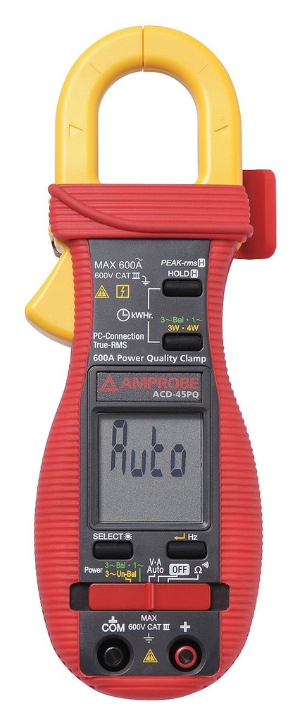 [AMP ACD-45PQ] Ampertangid võimsuse kvaliteedi mõõturiga Amprobe ACD-45PQ, 600A