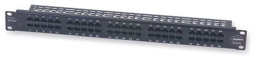 Paneel RJ45 Cat3 50 port telefonipaneel
