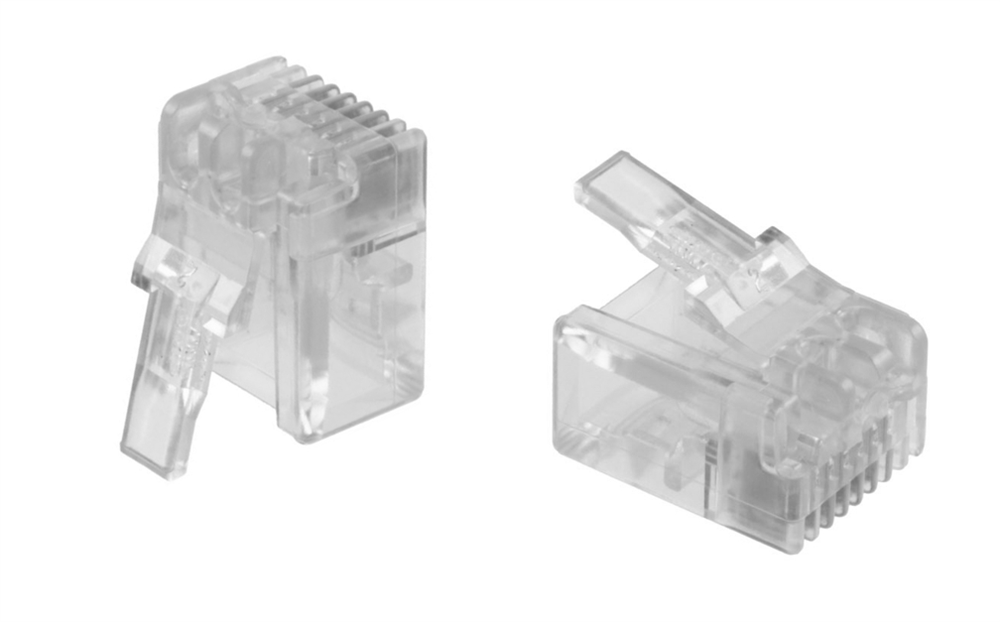 [6-641337-2] Modularpistik RJ12 Cat3 mitmekiulisele kaablile 6/6kontaktiga