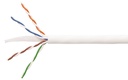 Keerdpaarkaabel Cat6 U/UTP 4x2x0,5 ühekiuline 23AWG LSZH B2ca valge 305m/kast