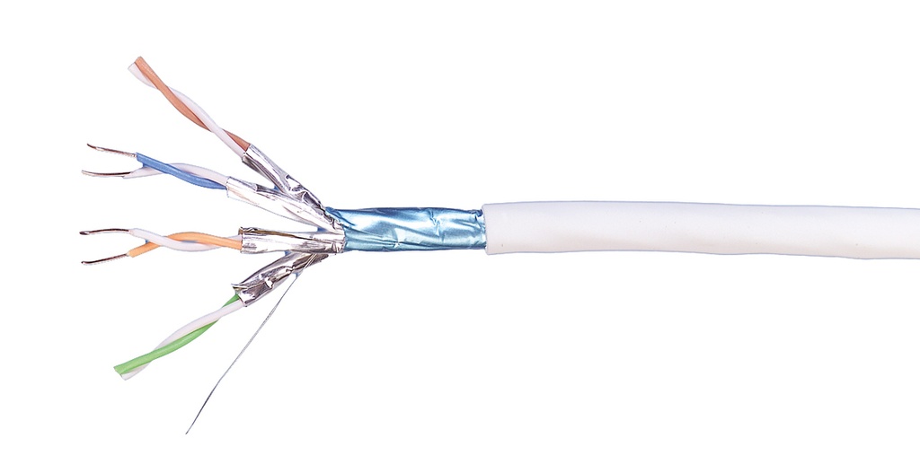 [884035958/16] CS44ZC Category 6A F/FTP Cable, low smoke zero halogen, white jacket, 4 pair count, 1640 ft (500m) length, reel