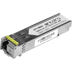 [SFP-WB40] 1.25G Gigabit SFP Transceiver WDM-B, SM/LC/40KM/21.0dB/TX:1550nm RX:1310nm, 0ºC~70ºC