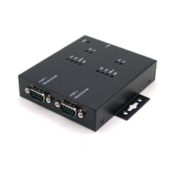 [UTS-402CK] Industrial 2-Port RS-232 to USB 2.0 High Speed Converter with Locking Feature
