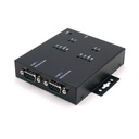 Industrial 2-Port RS-232 to USB 2.0 High Speed Converter with Locking Feature and w/Surge & Isolation
