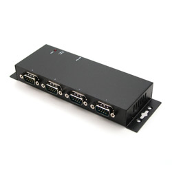 [UTS-404AK] Industrial 4-Port RS-232 to USB 2.0 High Speed Converter with Locking Feature