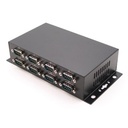 Konverter RS-232 (DB9M) > USB 2.0 / USB 1.1, 8 porti, kaablilukk