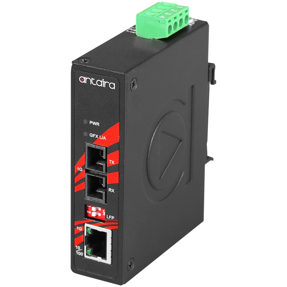 [IMC-C1000-M-T] Tööstuslik konverter: 10/100/1000T(X) to 1000FX SC MM, -40° kuni 80°C, kompaktne, DIN