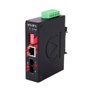 Compact 10/100TX To 100FX Industrial Media Converter, Single Mode 30KM, SC Connector; EOT -40°C ~ 80°C