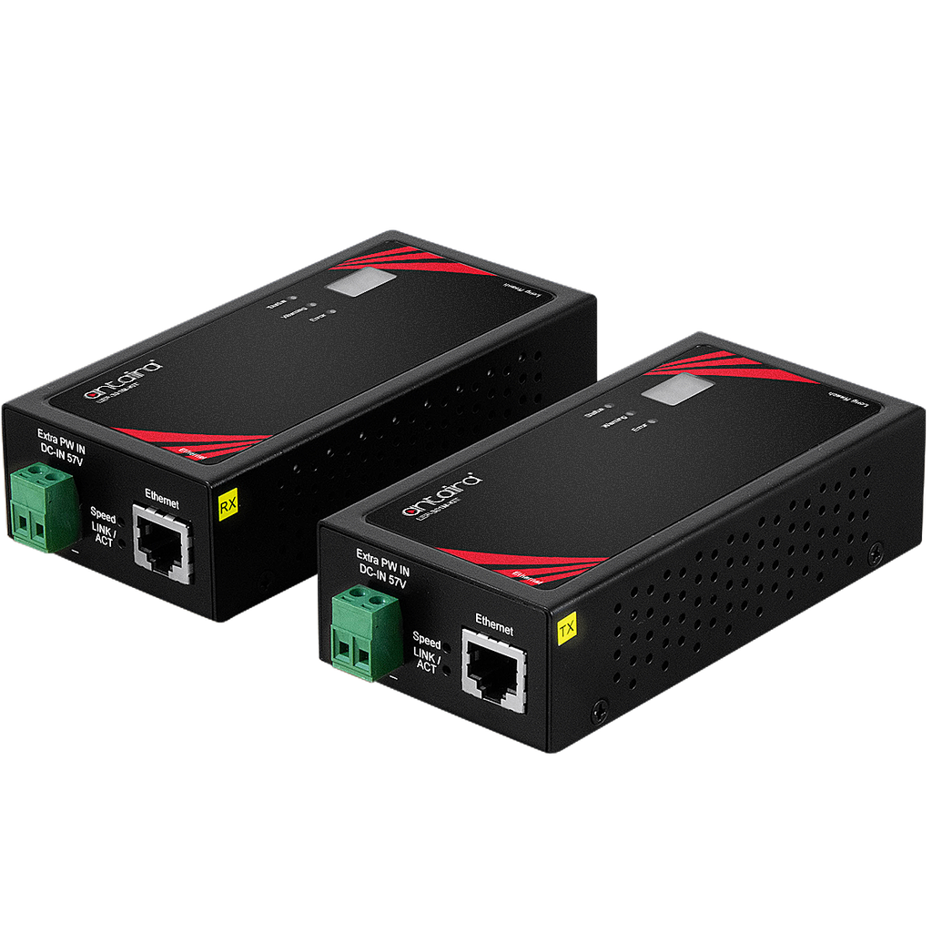 Tööstuslik PoE pikendaja/extender/repeater kuni 1km, 1 x 10/100Mbps, 0°– 60° C (Komplekt)