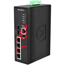 Switch: 4 x 10/100BaseT(X) PoE+, 1 x 100BaseFX multi-mode SC, -10 kuni 70°C, manageeritav, DIN, 12-36VDC