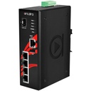 Switch: 4 x 10/100/1000BaseT(X), 1 x SFP, -40 kuni 80°C, manageeritav, DIN