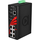Switch: 6 x 10/100BaseT(X), 2 x 100BaseFX multi-mode ST, -40 kuni 80°C, manageeritav, DIN