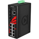 12-Port Industrial Gigabit Managed Ethernet Switch, w/8*10/100/1000Tx + 4*100/1000 SFP, ATEX