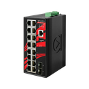 8-Port Industrial Gigabit Light Layer 3 Managed Ethernet Switch, w/16*10/100/1000Tx Ports + 2*100/1000 SFP Ports