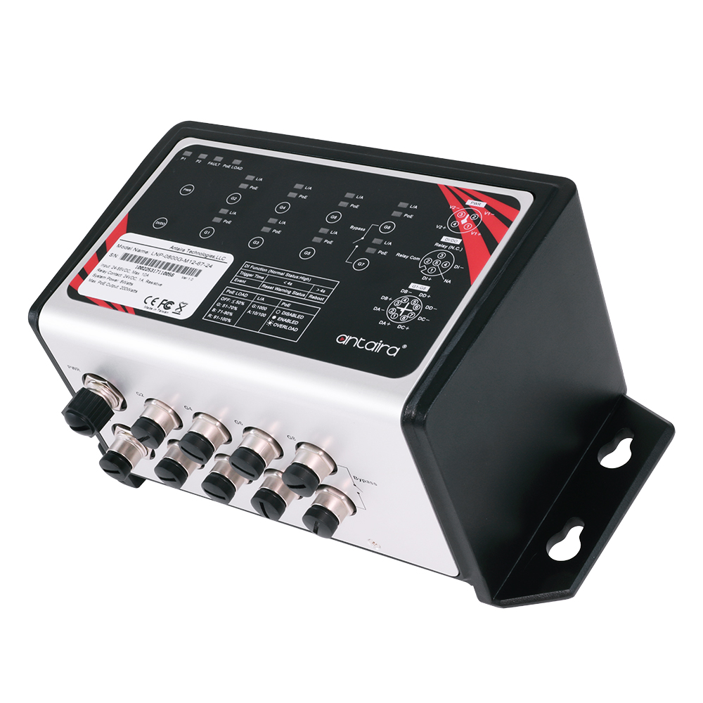 8-port M12 PoE Gigabit unmanaged Switch