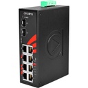 Switch: 6 x 10/100BaseT(X) PoE+, 2 x 10/100/1000BaseT(x) / 2 x SFP, -40 kuni 80°C, mittemanageeritav, DIN, 48-55VDC