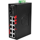 Switch: 8 x 10/100BaseT(X) PoE+, 2 x 10/100/1000BaseT(x) / 2 x SFP, -10 kuni 70°C, mittemanageeritav, DIN, 48-55VDC