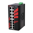 16-Port Industrial PoE+ Unmanaged Ethernet Switch, w/16*10/100/1000Tx (30W/Port); EOT: -40~75C, 48~55VDC