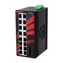 Switch: 16 x 10/100/1000BaseT(X) PoE+, 2 x SFP, -10 kuni 70°C, mittemanageeritav, DIN, 48-55VDC