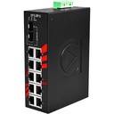 12-Port Industrial Gigabit Unmanaged Ethernet Switch, w/10*10/100/1000Tx + 2*100/1000 SFP Slots