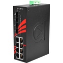 Switch: 8 x 10/100/1000BaseT(X), 4 x SFP, -10 kuni 70°C, mittemanageeritav, DIN
