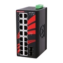 Switch: 16 x 10/100/1000BaseT(X), 2 x SFP, -10 kuni 70°C, mittemanageeritav, DIN