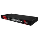 Switch: 24 x 10/100/1000BaseT(X), 2 x SFP, -40 kuni 80°C, mittemanageeritav, rackitav
