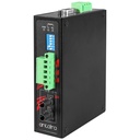 Industrial Compact RS-232/422/485 To Fiber Converter, Multi-Mode 2KM, ST Connector, -40°C ~ 70°C