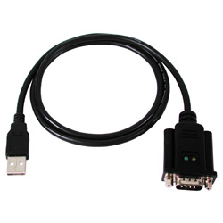 [UTS-1110A] Tööstuslik konverter RS-232 (DB9M) > USB 2.0 / USB 1.1, 0.8m