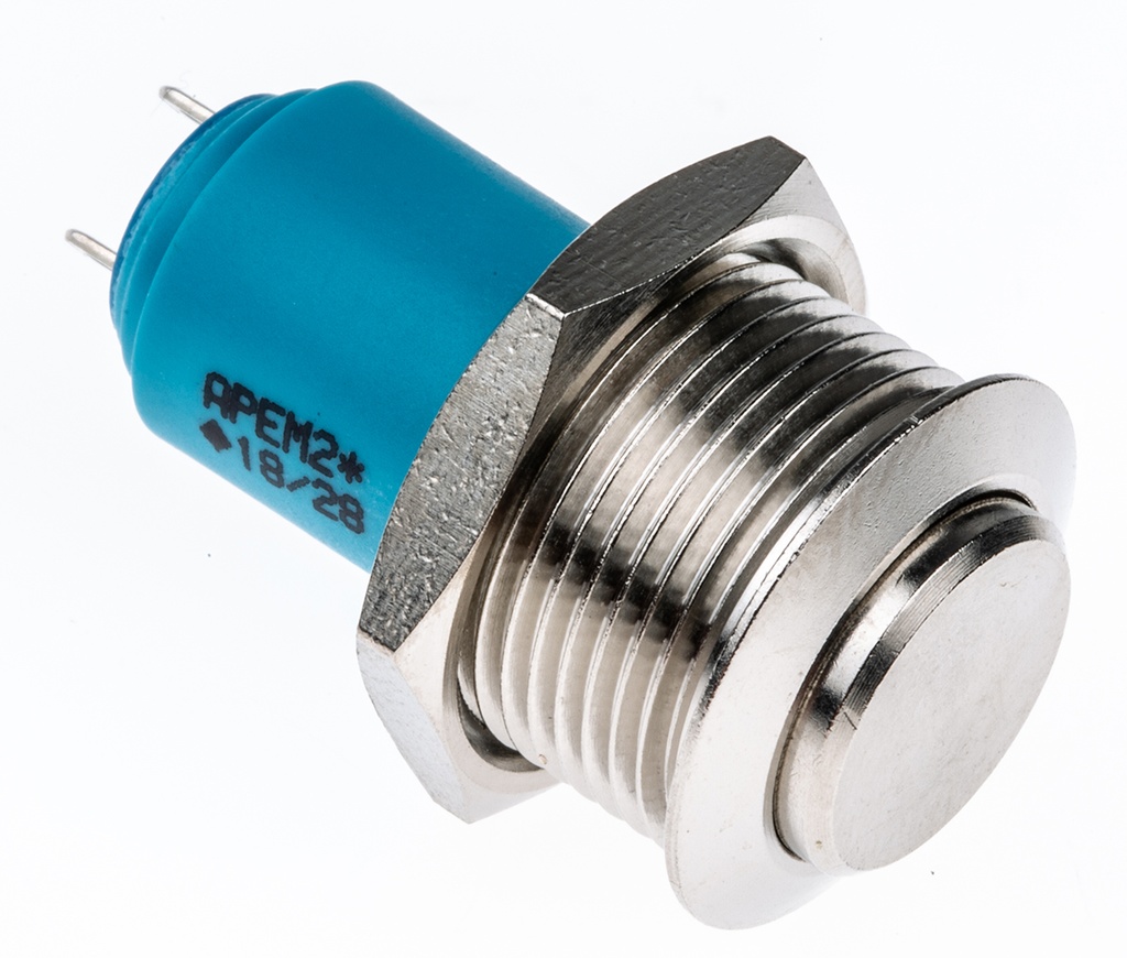 [AV0611A200] Vandaalikindel surunupp, lukustuv, läbi ava, 16.2mm ava, SPST, 250V ac