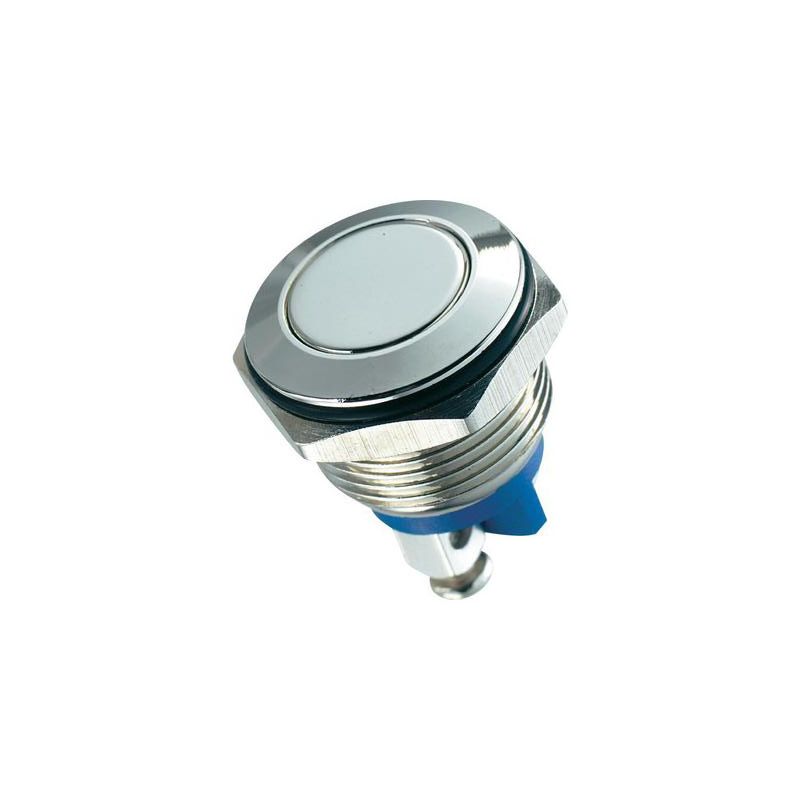 Anti-vandal pushbutton SPST-NO Panel Mount, 16.2mm hole, 0.2A 48V dc