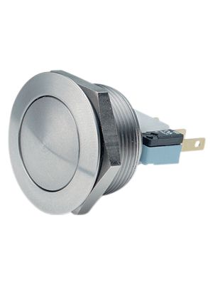[AV24LB404] Vandaalikindel surunupp, hetkeline, paneelile, 24.2mm ava, NC+NO, 250V ac, IP65