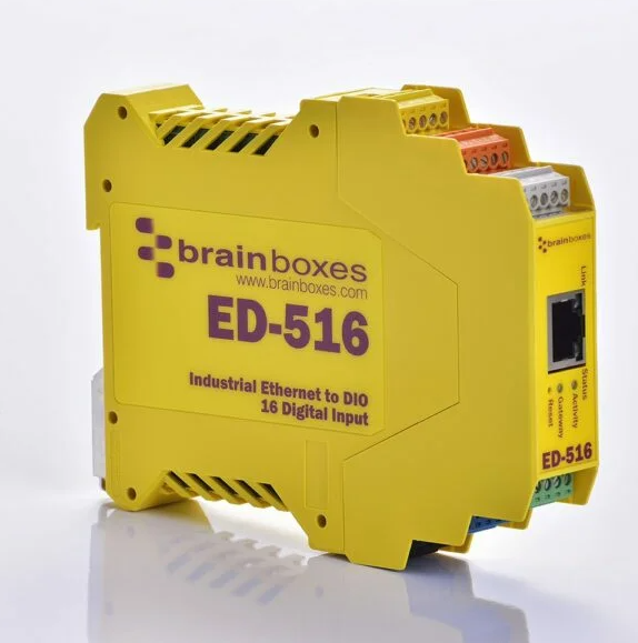 [ED-516] Ethernet I/O seade - 16 Digital Inputs, -40°C kuni +80°C, 5 VDC - 30 VDC