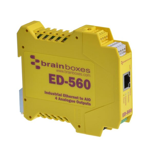 [ED-560] Ethernet to 4 Analogue Output,  -40°C to +80°C, 5 VDC - 30 VDC