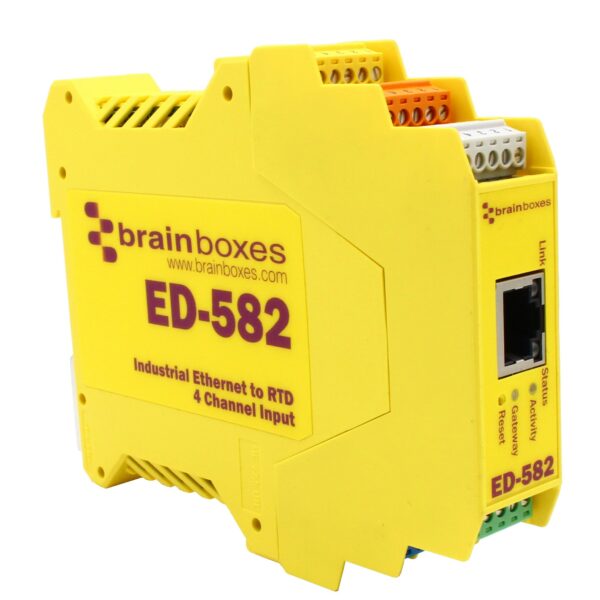 Ethernet I/O seade - 4 Channel RTD Input, -40°C kuni +80°C, 5 VDC - 30 VDC