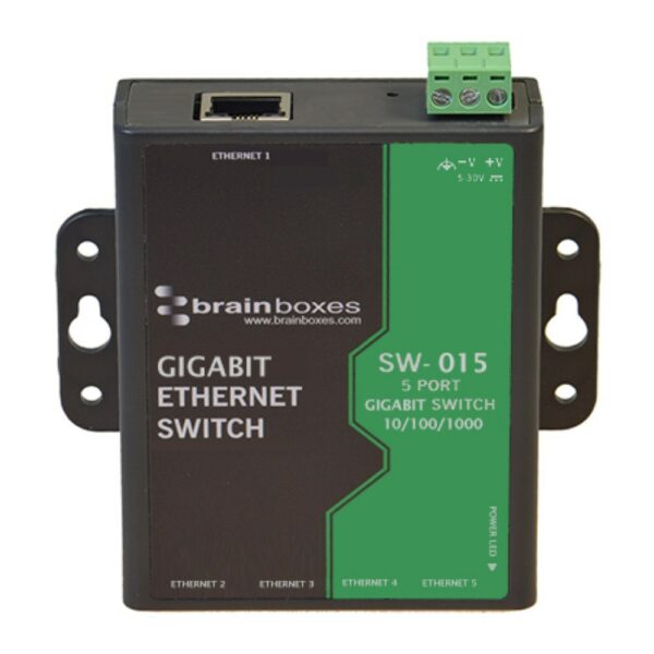 Switch: 5 x 10/100/1000BaseT(X), -10ºC kuni +60ºC, 5 VDC - 30 VDC
