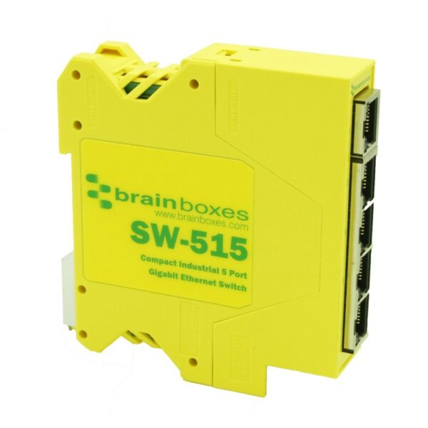 Compact Industrial 5 Port Gigabit Ethernet Switch,  -40°C to +80°C, 5 VDC - 30 VDC