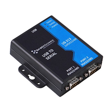 RS-422/485 USB adapter, 2 porti, 0 kuni +60 °C, 5 VDC - 30 VDC